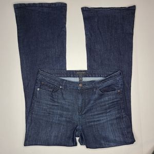 👖 Banana Republic High Rise Wide Leg Dark Wash Jeans EUC